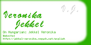 veronika jekkel business card